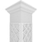 Ekena Millwork Craftsman Classic Square Non-Tapered Mosaic Fretwork Column w/ Crown Capital & Crown Base CC1210ENMSCCRCR - alternate 3